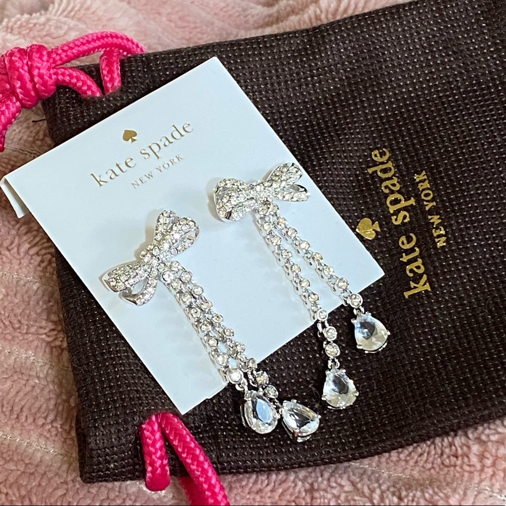 Kate Spade rhinestone drop earrings
